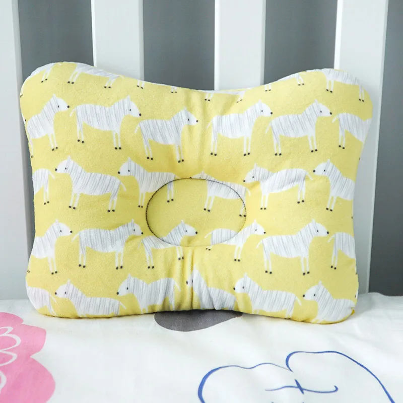 Yellow zebra Muslinlife Мягкий хлопок формируя детская подушка для путешествий подушка для шеи одежда для малышей, детская одежда для сна подушка детская позиционер Анти ролл; Прямая поставка - Цвет: Yellow zebra