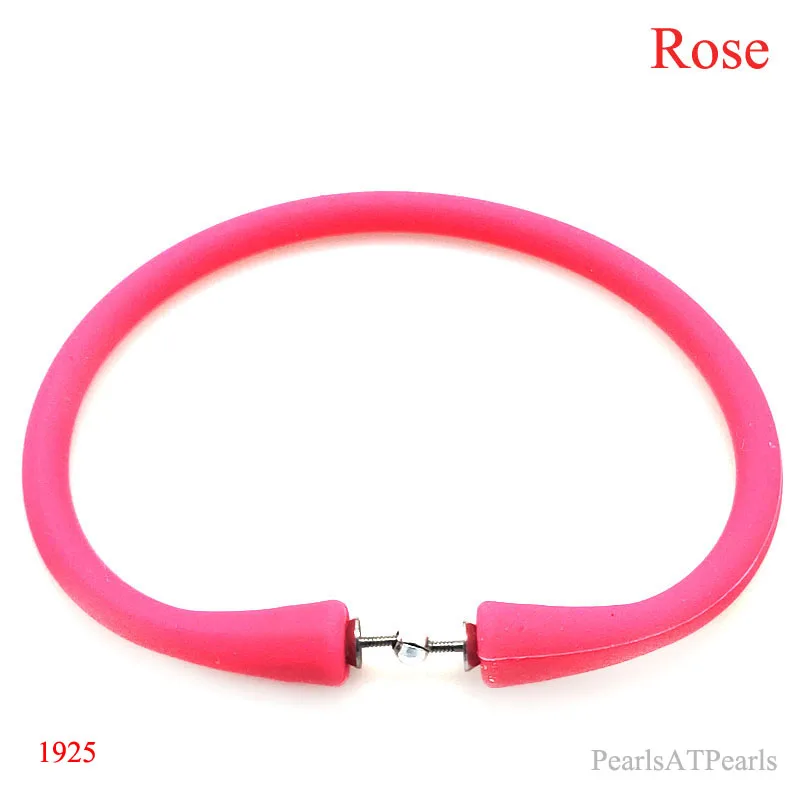 Wholesale 7.5 inches/180mm Rose Rubber Silicone Band for Custom Bracelet | Украшения и аксессуары