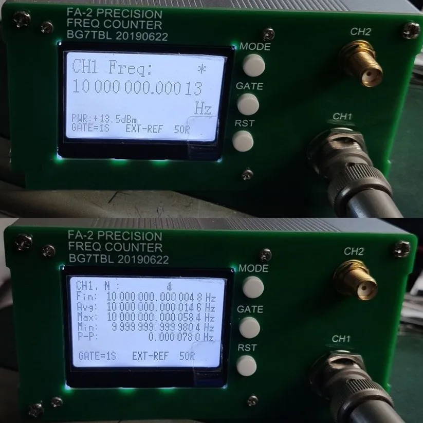 FA-2 1Hz-6GHz Frequency Counter Kit Frequency Meter Statistical Function 11 bits/sec + Power Adapter