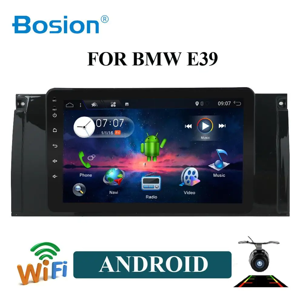  Bosion 1Din Android 9 Auto Radio For BMW/E39/X5/E53 Quad/Octa Core RAM 4GB ROM 64GB GPS Car Multime