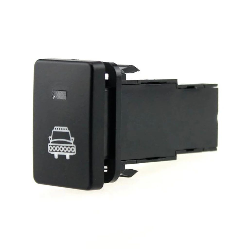 Waterproof 12V Headlight Push Button Switch with Blue LED Suitable for Toyota