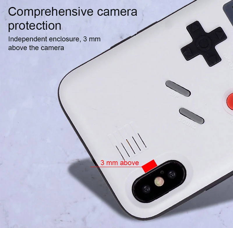 Case For iPhone 6 6s 7 8 Plus Retro Gameboy Tetris Phone Case For iPhone X XR XS Max Soft TPU Can Play Blokus Game Console Cover