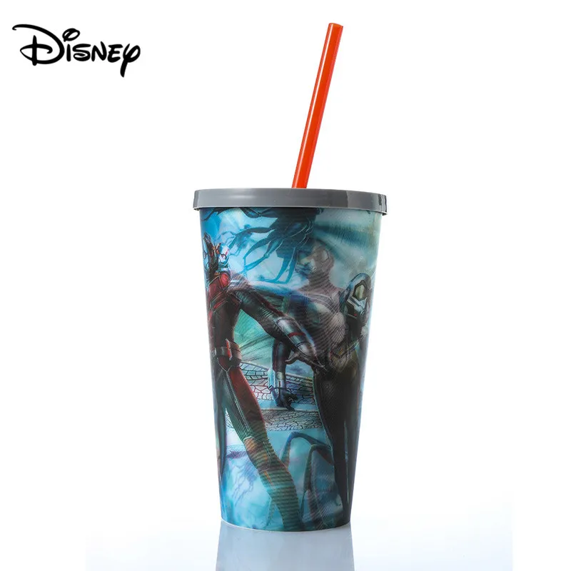 Disney Marvel 3D водная чашка объектив ремешок чашка креативный Муравей Человек Мультфильм соломинка с узором чашка