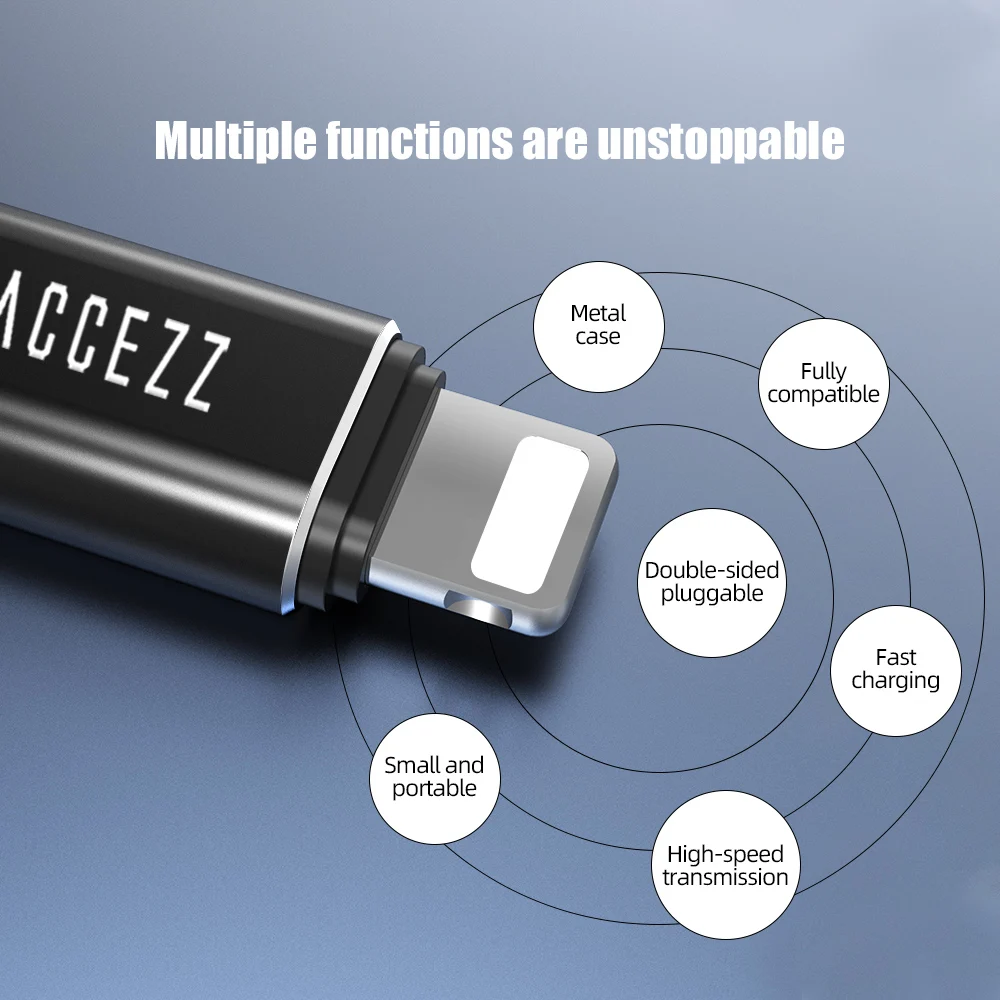 ! Адаптер ACCEZZ для Apple USB OTG адаптер Type C освещения iphone X XS XR 8 7 6 5 6S Plus конвертер