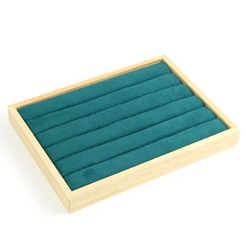 

New Fashion Solid Bamboo Wood Jewelry Display Tray Earrings, Pendant, Bangle, Bracelets Display Plate Nature