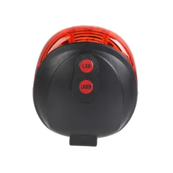 

Bike Cycling Lights Waterproof 5 LED Lasers Bike Taillight Safety Warning Light Bicycle Rear Bycicle Light Tail Lamp