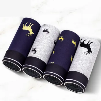 

4pcs/lot nanjiren underpants male cotton boxers man underwear men boxer sexy Brand Health Breathable mens underwear trunks