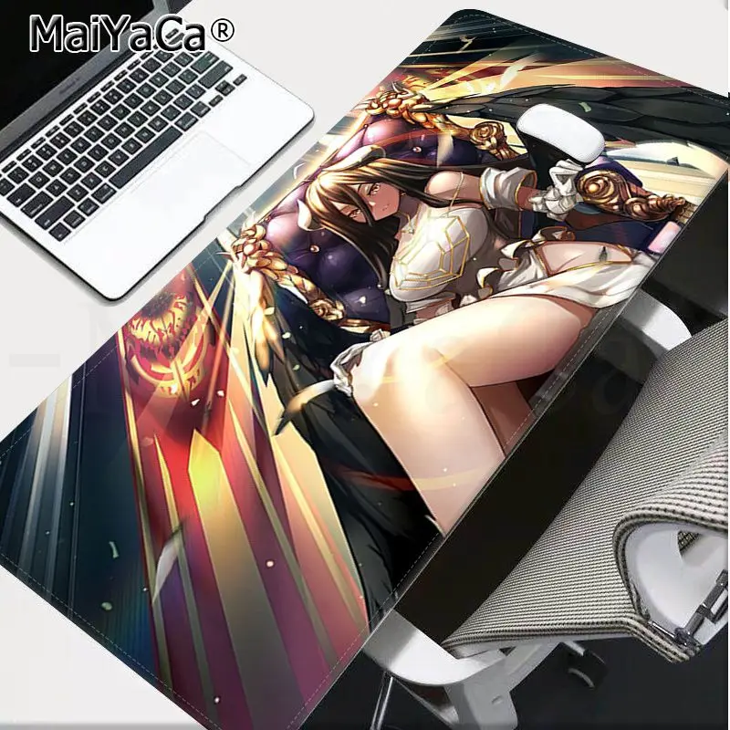 MaiYaCa Mats Beautiful Japan Anime Overlord Girl Large Mouse pad PC Computer mat Free Shipping Large Mouse Pad Keyboards Mat