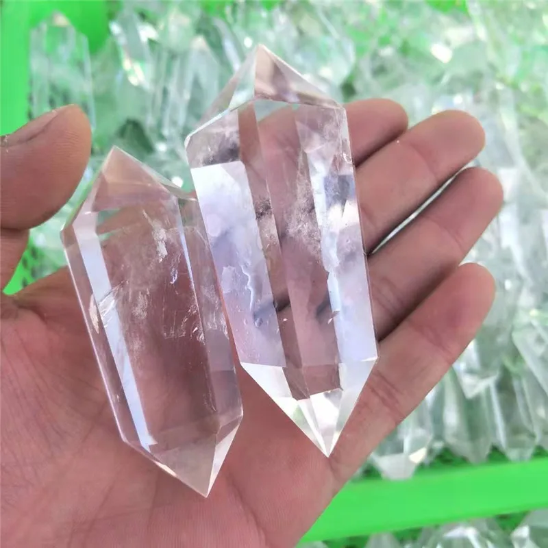 1 шт. натуральная лечебная палочка Herkimer прозрачная двойная кварцевая