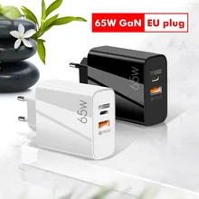 

GaN 65W USB C Charger PD Quick Charge 4.0 3.0 Support PD3.0 USB C Type C Fast Phone Charger For iPhone 13 12 Pro Max Macbook air