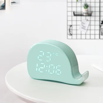 

Multifunctional Electronic Smart Small Cartoon Alarm Clock Electronic Wooden Table Alarm Clocks Luminous Alarm Clock 2020 II50NZ