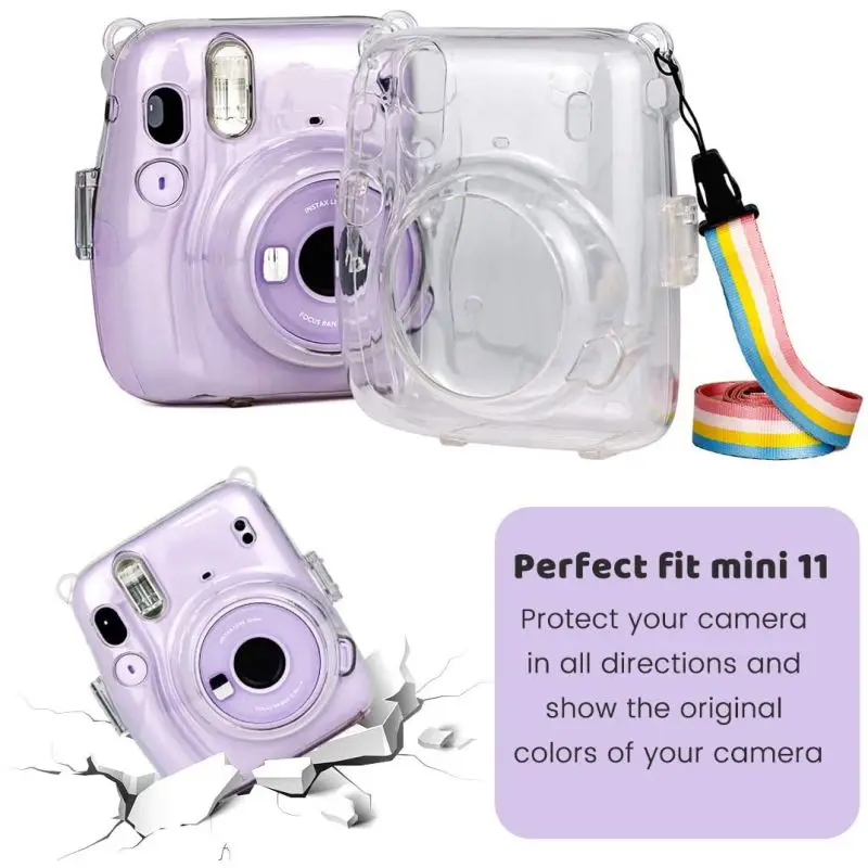 Новый портативный защитный прозрачный чехол для Fujifilm Instax Mini 11 Crystal Camera s с