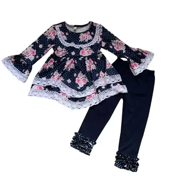 

2020 Baby Girl Clothes Toddler Girl Clothes Winter Flowers Long Sleeve & Soild Pants Baby Girl Clothes Kids Clothes