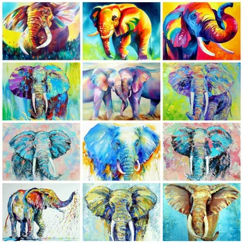 

elephant diamond painting full square animal mother kids mosaic art embroidery cross stitch rhinestone picture puzzle wall decor