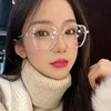 Ahora Ultralight TR90 Anti Blue Light Reading Glasses Frame Transparent Square Oversize Prebyopia Eyeglasses Unisex 0+1.0...+4.0 6