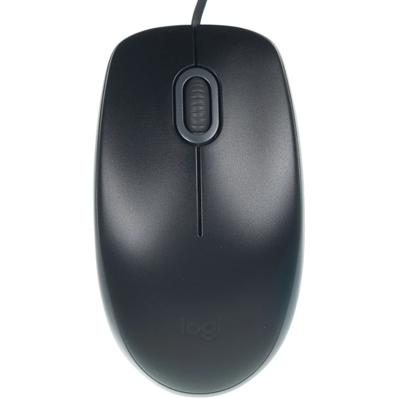 Мышь LOGITECH B110 SILENT, проводная, USB, черный и серый