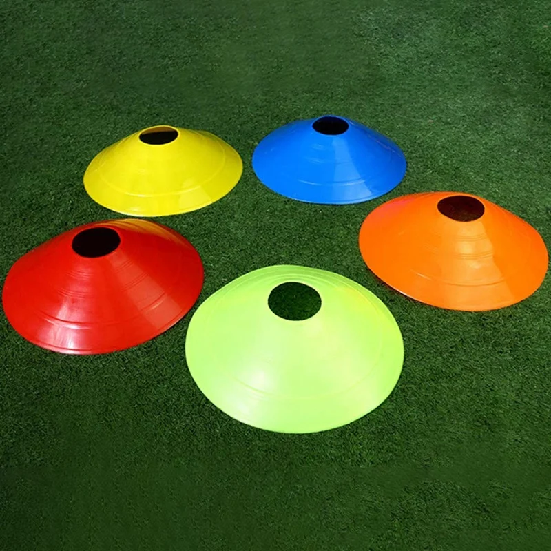 Disc Cones (Set of 50) Agility Training Soccer with Carry Bag and Holder for Football Basketball Sports Field Cone Markers | Спорт и