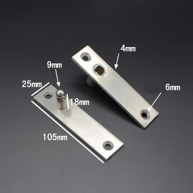 

1 Set Stainless Steel 304 Door Hinge Pivot Hinge 360 Degree Install Up & Down