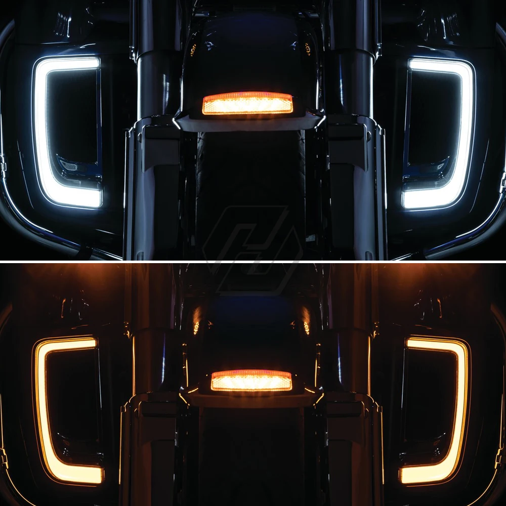Per Harley Touring E Trike Modello 2014-2020 Moto Led Carenatura Griglie Inferiori Indicatore Di Direzione