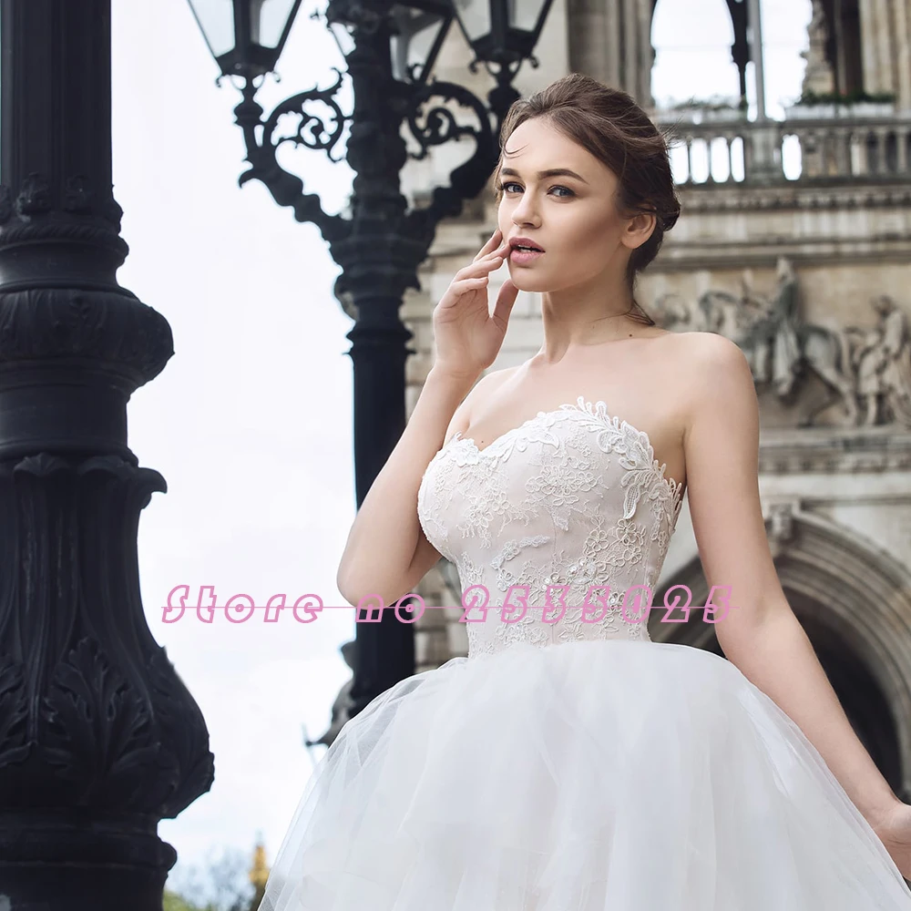 Robe De Mariage Кружевная аппликация украшенная бисером бальное платье принцессы Свадебные платья со съемным поясом Китай Vestido De Casamento