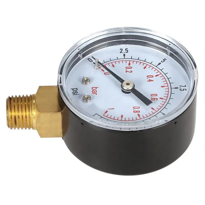 0 ~ 1 бар 50 мм измеритель давления воды 1/4 дюйма NPT резьба манометр TS 15psi|Манометры| |