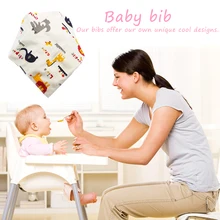 Детские хлопковые нагрудники с треугольными рисунками; детские нагрудники с банданой; детские слюнявчики; Слюнявчики для новорожденных; впитывающая ткань