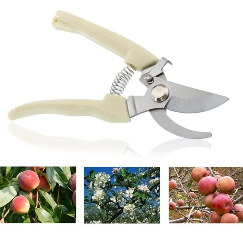 Ножницы для обрезки фруктового дерева, антикоррозийные и антикоррозийные, удобные весенние стальные секаторы, садовые ножницы, инструмент