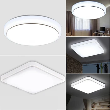

24W LED Ceiling Light Bright White Flush Mount Round Livingroom Panel Lamps For Home Corridor Balcony Decoration Lighting