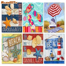

RUOPOTY Frame DIY Pictures By Numbers Kits Hand Painted Oil Paint By Numbers For Home Decor Art Posters Canvas Painting
