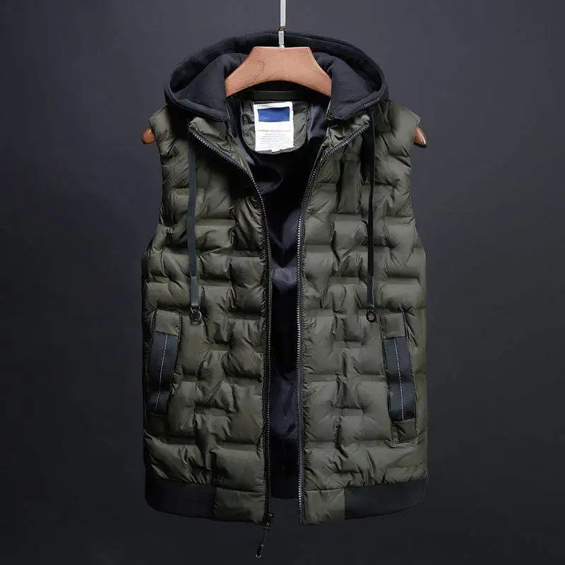 

Waistcoat Men's Winter New Style Korean-style Trend Slim Fit Handsome down Cotton Vest Autumn And Winter Waistcoat Warm Autumn C