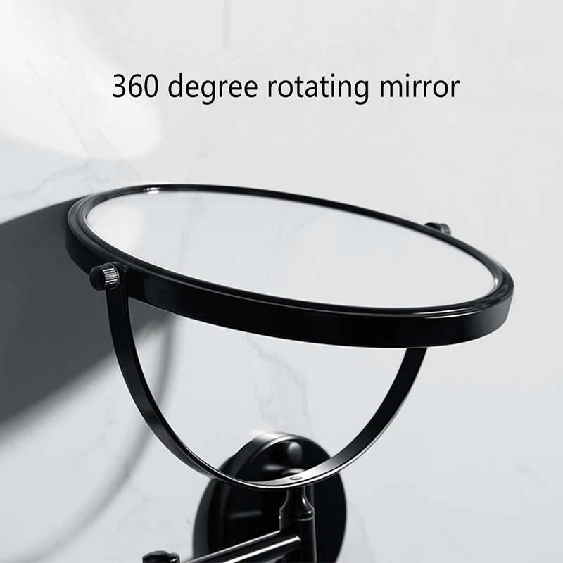 Аксессуары для ванной комнаты зеркало косметическое черное зеркало настенное зеркало для макияжа складное увеличительное стекло настенные зеркала