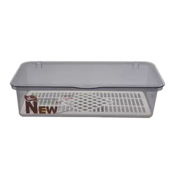 

Plastic Chopsticks Drain Storage Box Kitchen Dust-proof Tableware Storage Organizer Kitchen Cutlery Fork Utensil Container