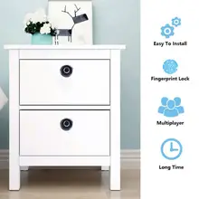 

Smart Fingerprint Drawer Lock File Cabinet Lock Storage Cabinet Fingerprint Lock For Home Office Cabinet Door USB Charging