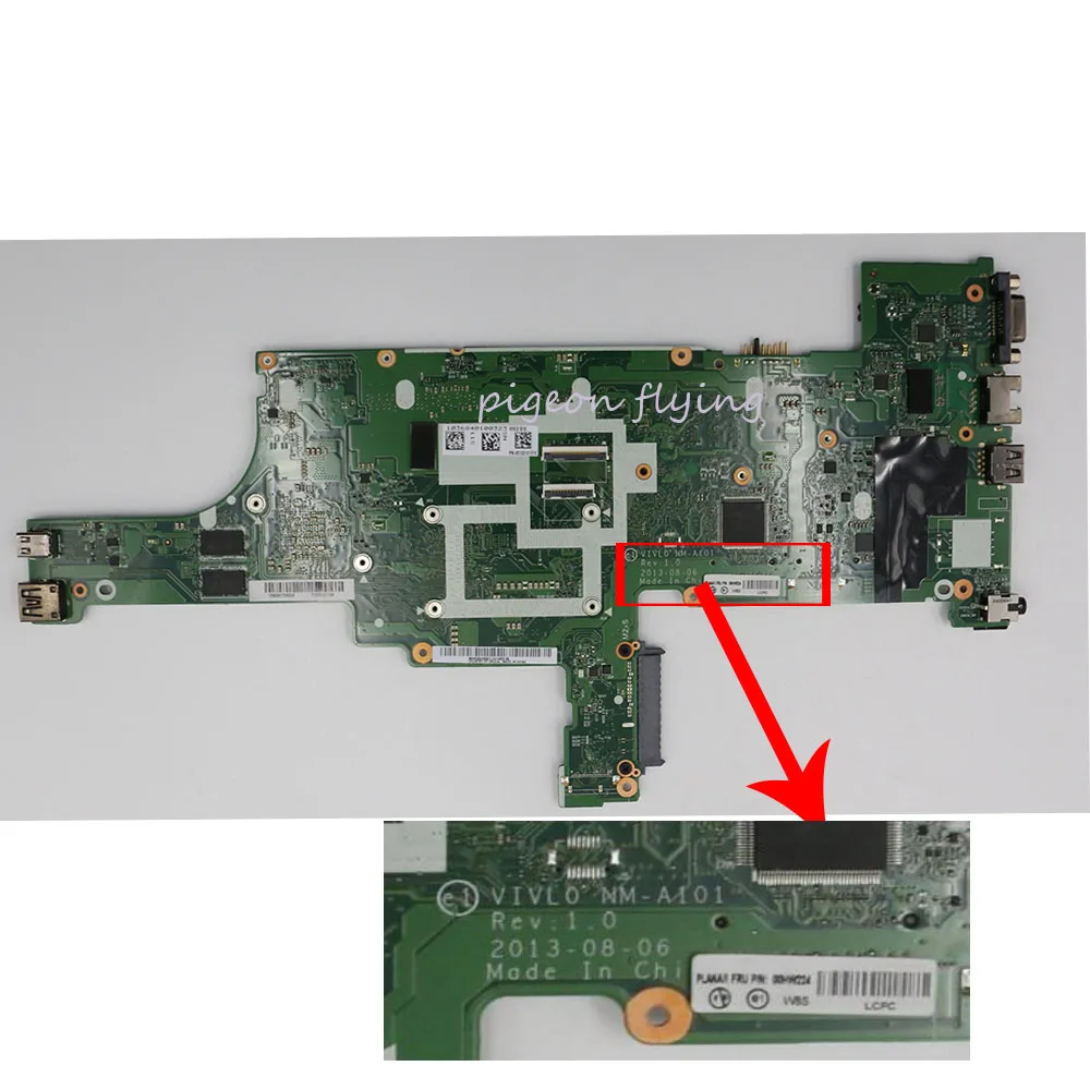 awesome  T440 motherboard Mainboard for Thinkpad laptop 20B6 20B7 VIVL0 NM-A101 CPU:I7-4510U GPU:720M VRAM 1