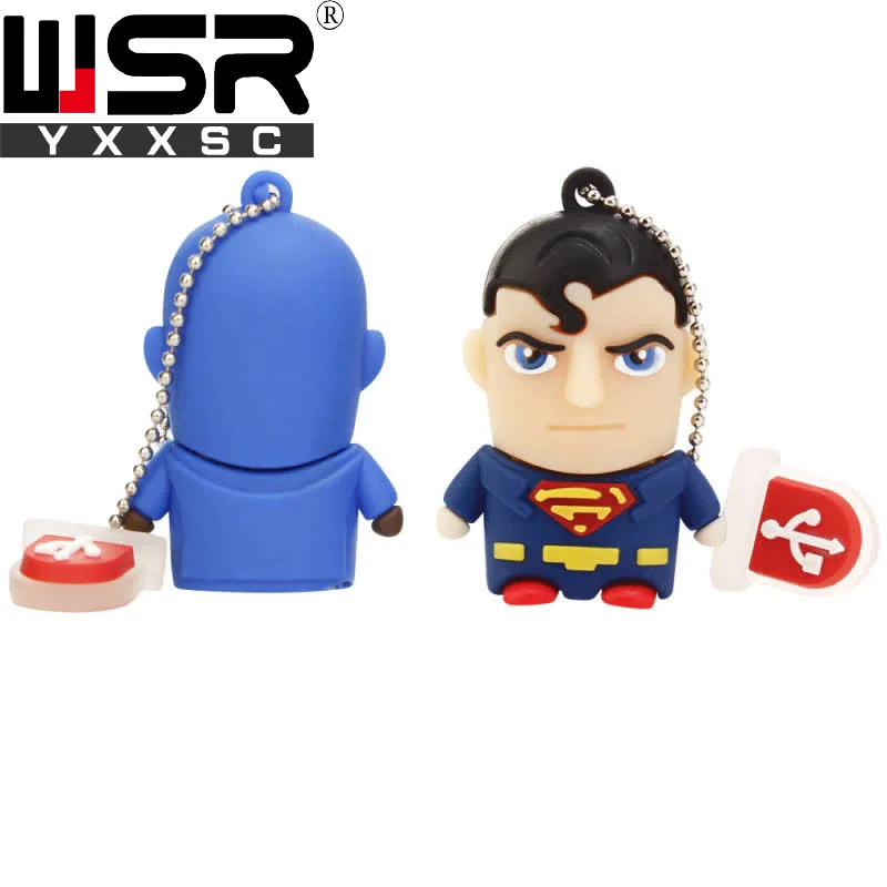 Usb2.0 флеш-накопитель 32 Гб 64 Гб 128 ГБ мини super hero/флеш-накопителей “Мстители”», «Супермен», «Бэтмен»/«Железный человек», ключ usb 4 ГБ 8 ГБ оперативной памяти, 16 Гб встроенной памяти, высокоскоростная компьютеризированная подарок