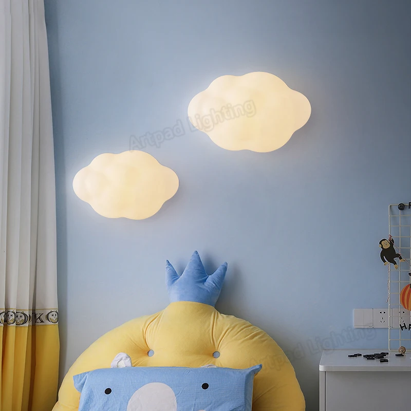 AULTRA Luz nocturna de nube para niños, lámpara de nube que cambia de color  para niños, decoración de habitación de nube para niñas, luz nocturna de