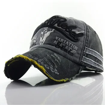 New Men Women Letter Hats Washed Cotton Baseball Cap Snapback Hat Summer Hip Hop Fitted Caps bone gorras para hombre