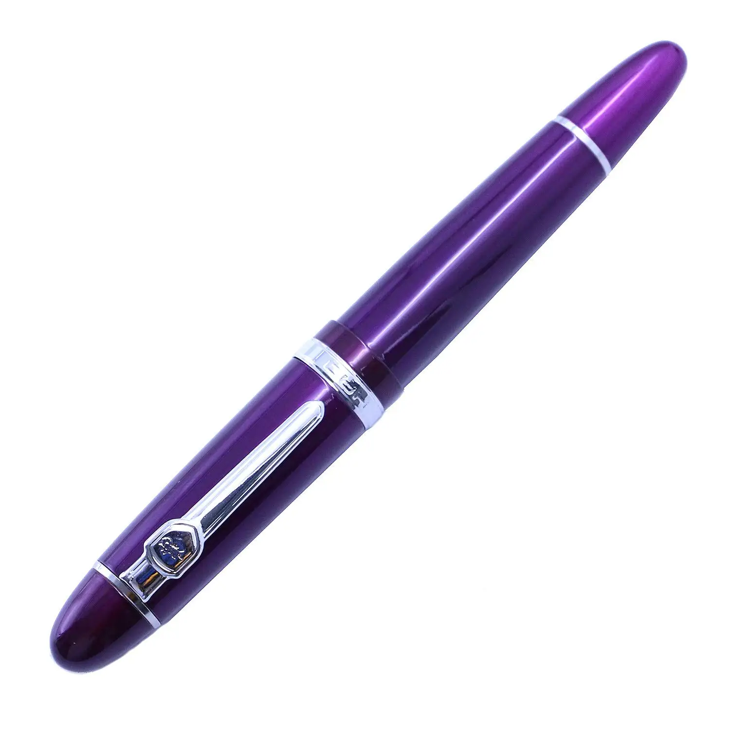 Исполнительный Jinhao 159 фиолетовый перьевая ручка серебряный зажим каллиграфия ручка офисные принадлежности