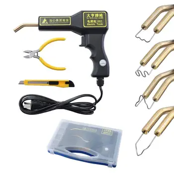 

220-250V Hot Stapler Car Bumper Plastic Welding Torch Fairing and 200 Stapler Auto Body Tool Welder Machine