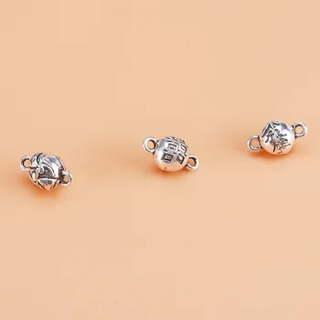 

S925 sterling silver magnet clasp retro double happiness vows magnet buckle rest is your bracelet necklace clasp