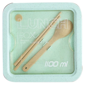 

Students Separate Lunch Box with Lunch Box, Fresh-Keeping, Microwave Heating Wheat Fiber Fitness Lunch Box