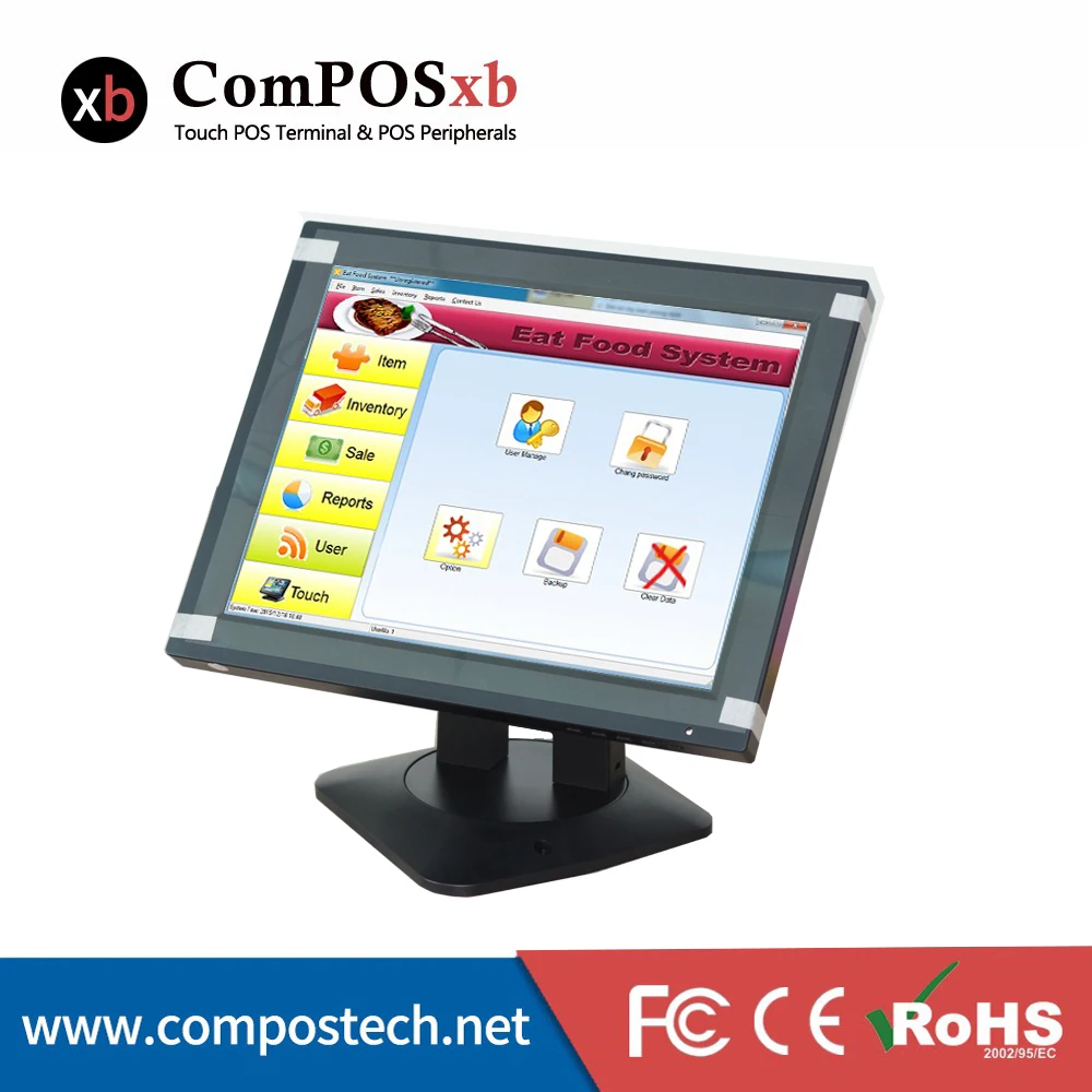 Высококачественный монитор для ПОС-системы, дисплей, экран для розничной торговли, монитор compoxb, коммерческий пос-система, монитор