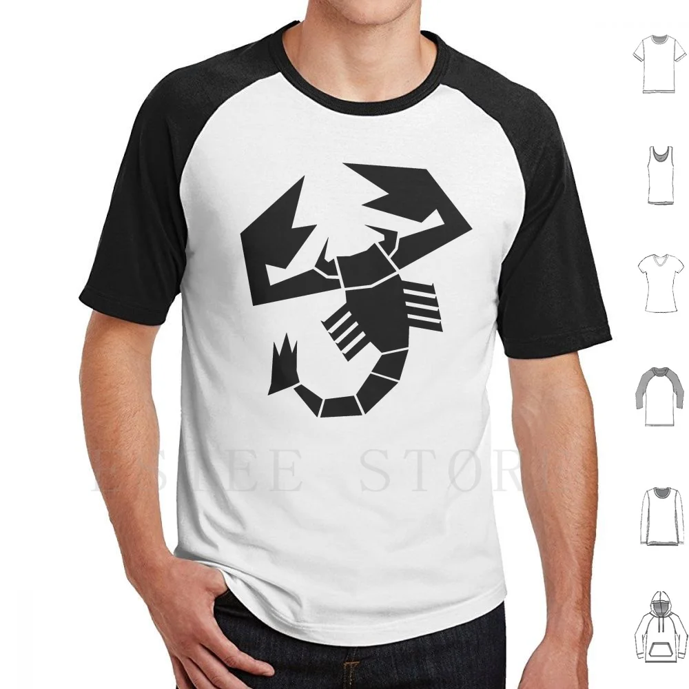 Devil Abarth Scorpion T Shirt Diy Big Size 100% Cotton Abarth Fiat 500 595 695 Track Day Rally Motorsport Racing 124 Spider Gt