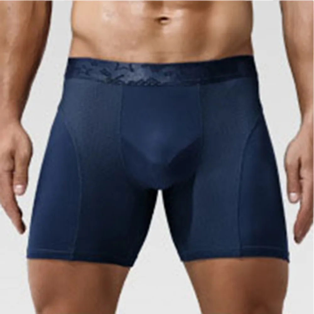Workout Men's Seamless Boxer Briefs with Bulge Pouch Fitness