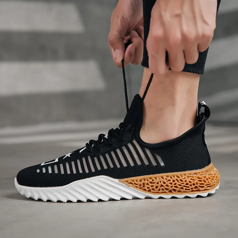

2019 New Style Hollow out Breathable Korean-style Trend Versatile Sports Footwear Running Shoes Students Trendy Shoes MEN'S SHOE