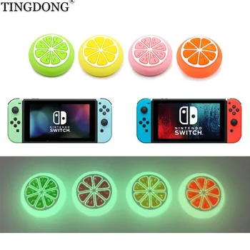 

Luminous Colorful Fruit Thumb Stick Grip Cap Joystick Cover For Nintend Switch NS Joy-Con Controller Thumbstick Case