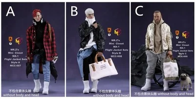 1/6 модные Заказные MCCToys x Mr. Z 1/6 MR. Z мини-шкаф-летная куртка наборы F 12 дюймов мужские тела G-DRAGON фигурки - Цвет: MCC009