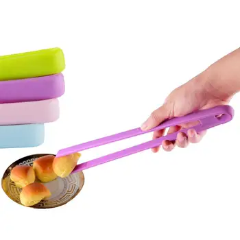 

Large Silicone Kitchen Tongs Long Handle Nonslip Silicone Barbecue Tongs Serving Tongs BBQ Tongs Salad Food Clip for Home
