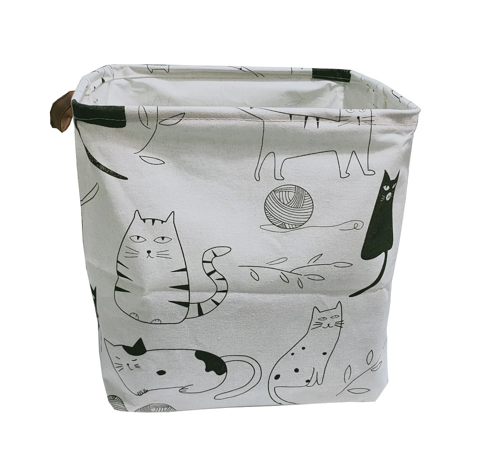 Waterproof Cube Storage Basket with Handles