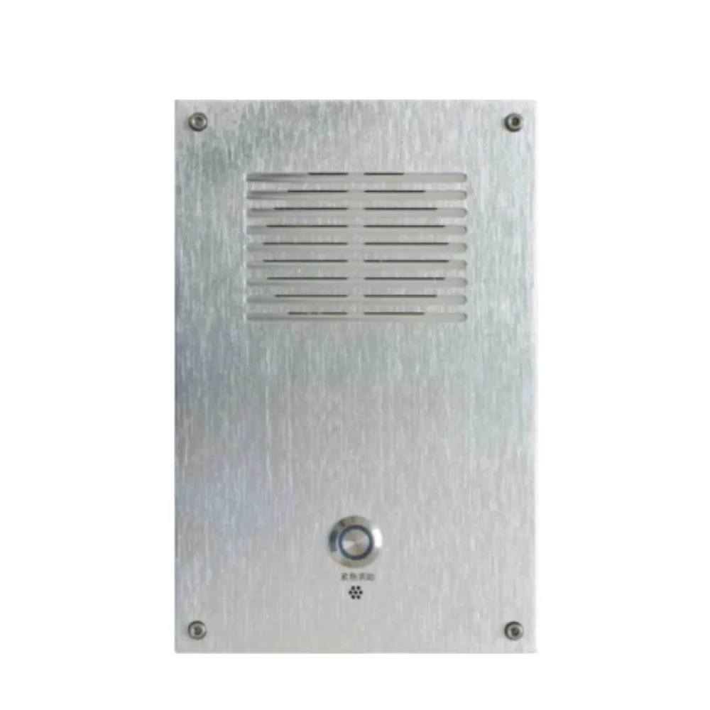 SIP PA system outdoor waterproof network terminal with built-in microphone and 2*15w amplifier for public address system